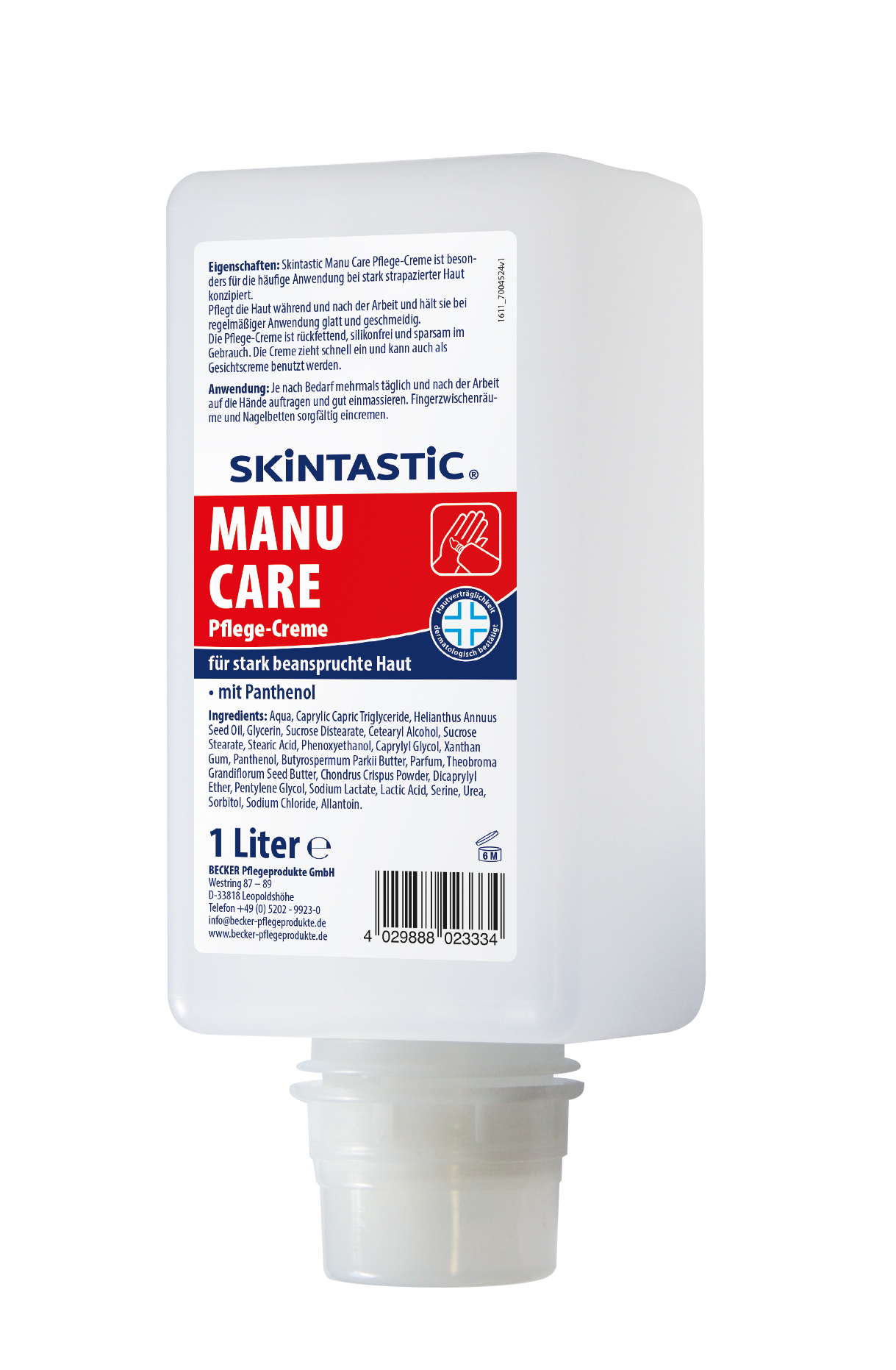 SKINTASTIC ManuCare / 1 Ltr / Soft D/PL