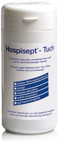 Hospisept-Tücher Dose / 100 Stk / 6 Dos im Krt