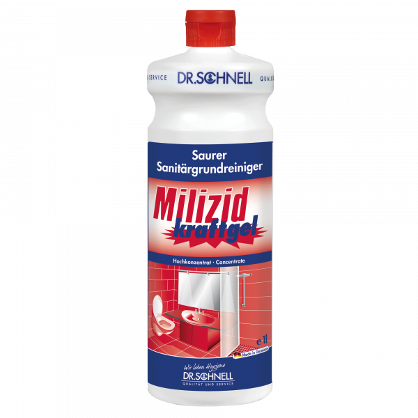 Dr.Schnell Milizid Kraftgel Sanitärgrundreiniger 1 l Flasche