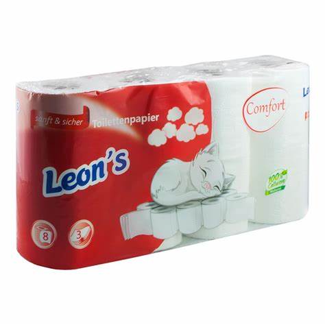 Hypa Toilettenpapier / 3-lagig / hochweiß / 8x8 Rll = 64 Rll