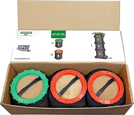 UNGER Ultra Harz Packs für HydroPower Ultra Filter L und LC 3er-Set Ultra Harz Packs für DIUH2, DIUH3, DIUK2, DIUK3