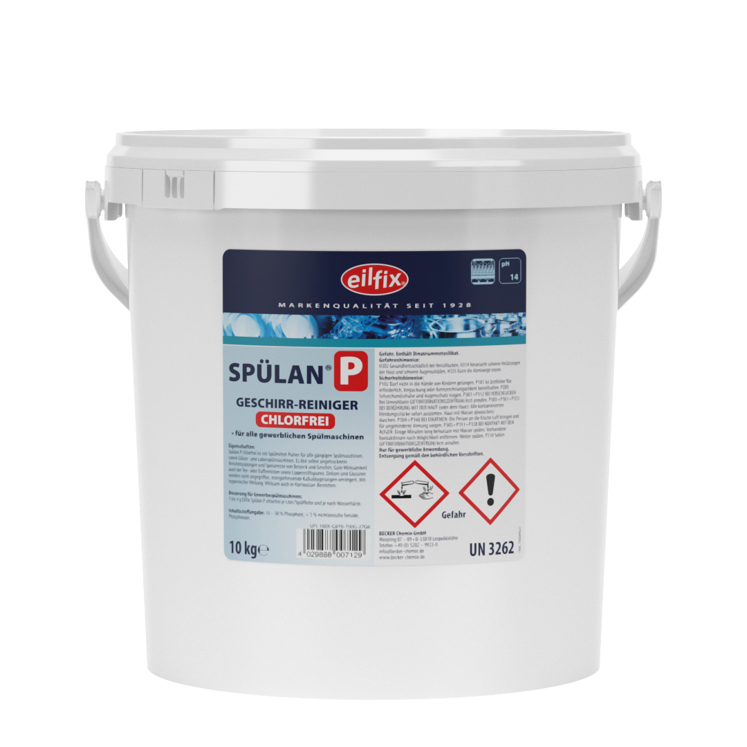 Eilfix Spülan Pulver OC chlorfrei Geschirrreiniger 10 kg Eimer