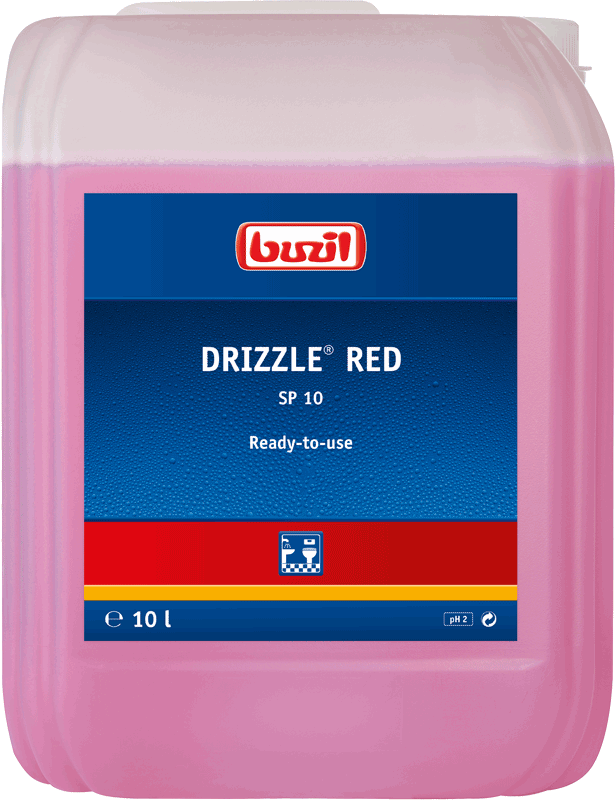 Buzil SP40 Drizzle red / Sanitär-Sprühreiniger / 10 Ltr