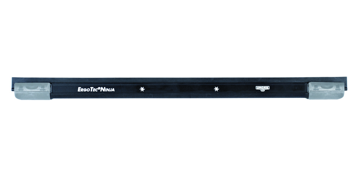 UNGER ErgoTec®-NINJA Aluminium Schiene komplett mit Soft-Gummi und SmartClip Endkappen 25 cm